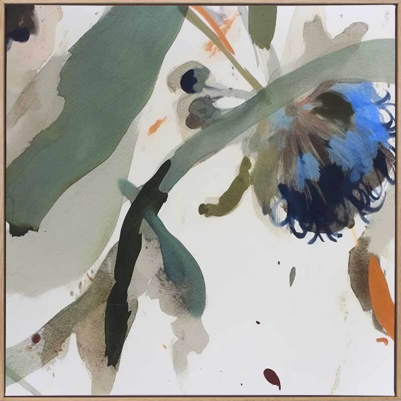 Blue Nectar I Canvas Art Print - Handmade Wall Decor for Living Room, Bedroom & Office - Modern Abstract Painting for Home Decoration