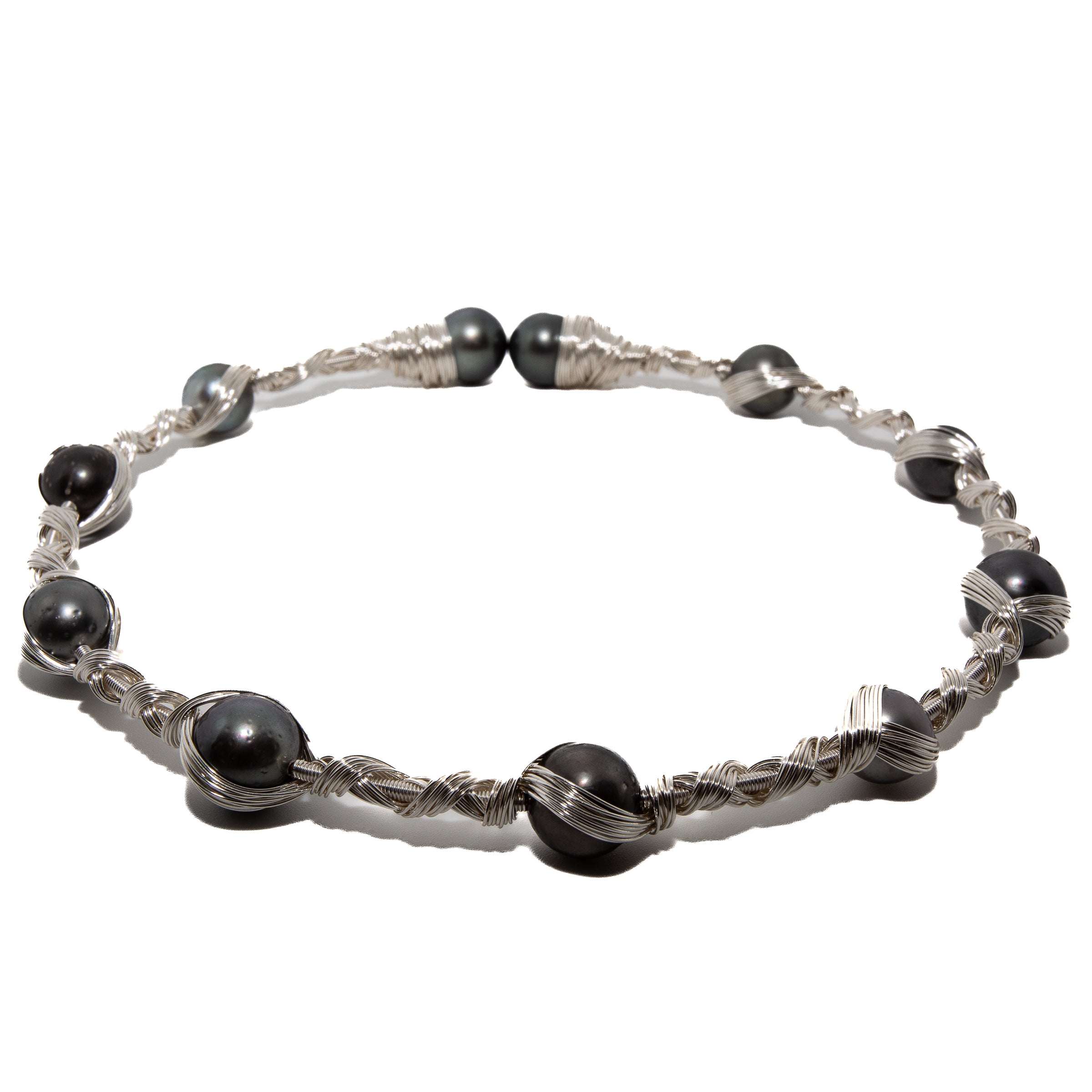Luxury White Gold Tahitian Pearl Necklace for Women - Elegant Jewelry Gift for Wedding, Anniversary & Special Occasions