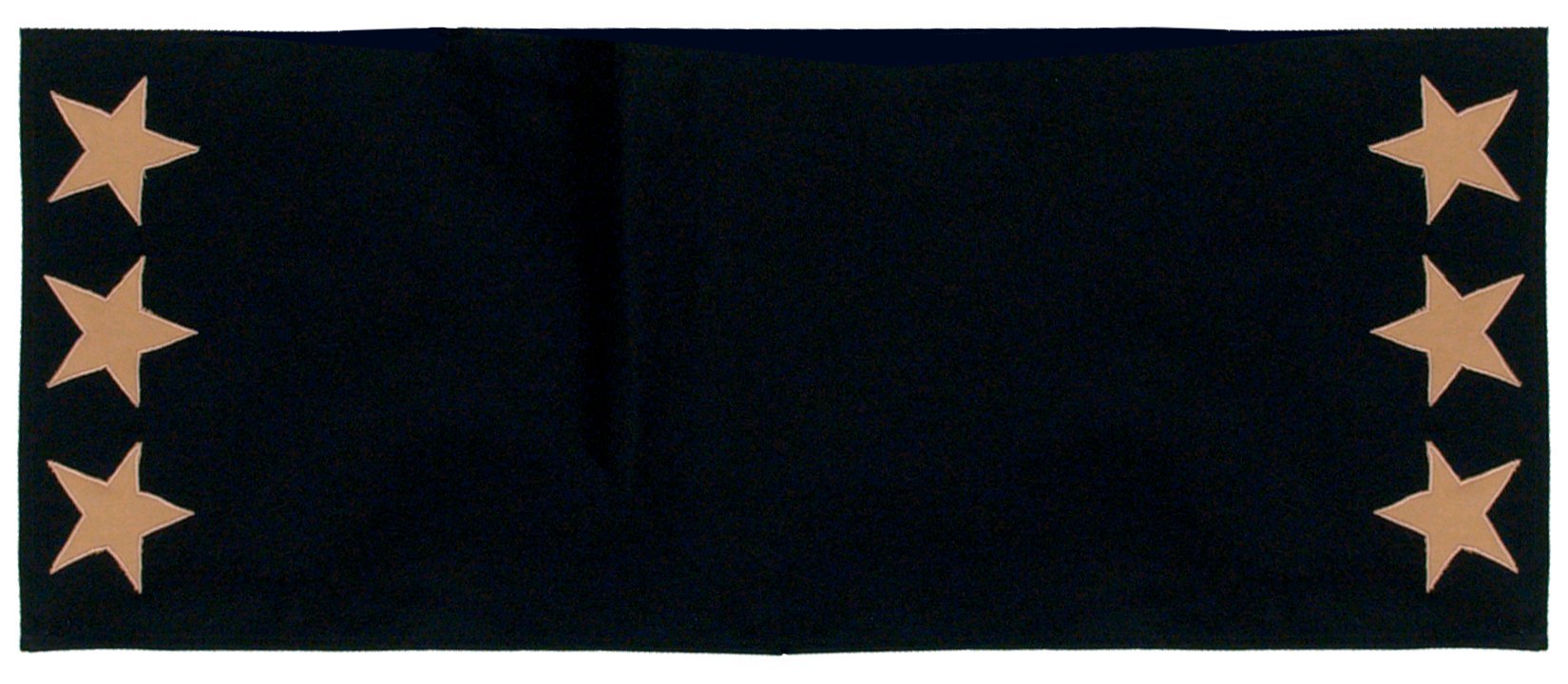 Star Collection Appliqued Embroidered Cotton Table Runner - 42