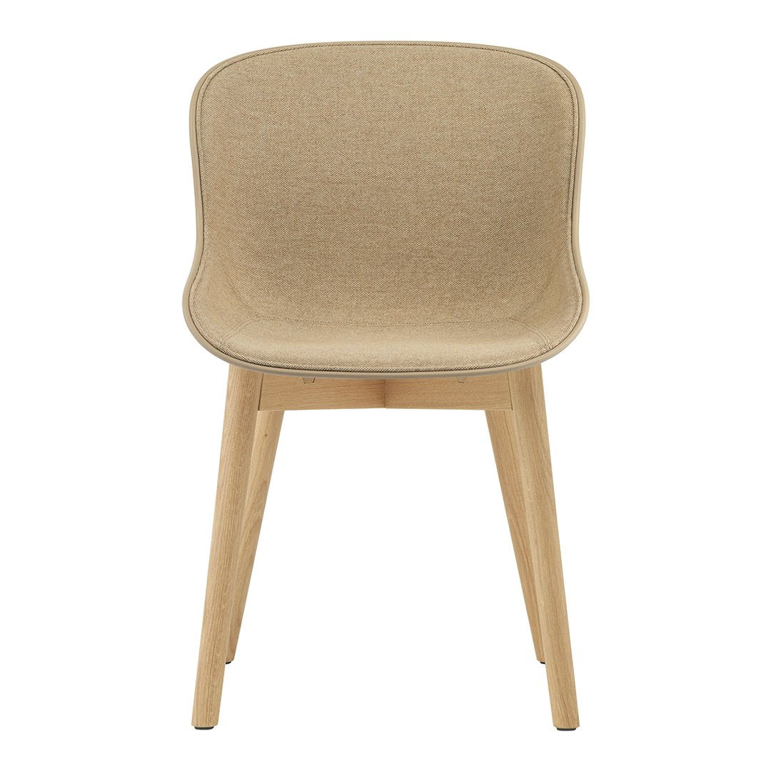 Hyg Side Chair with Wood Base and Front Upholstery - Modern Dining Room & Office Accent Chair for Home Decor
