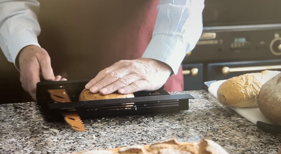 Simpleslice – Patented Bread Slicing Guide | Adjustable Steel Loaf Cutter with Cutting Board | UK Made | Perfect for Homemade Bread, Sandwiches & Meal Prep