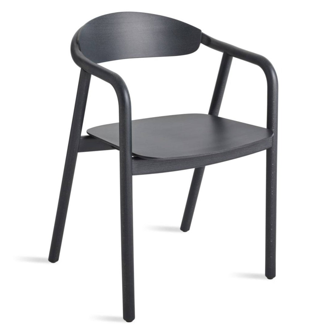 Modern Dibs Dining Chair - Sturdy Wooden Kitchen Chair with Upholstered Seat - Perfect for Dining Room, Kitchen, Breakfast Nook & Home Office
