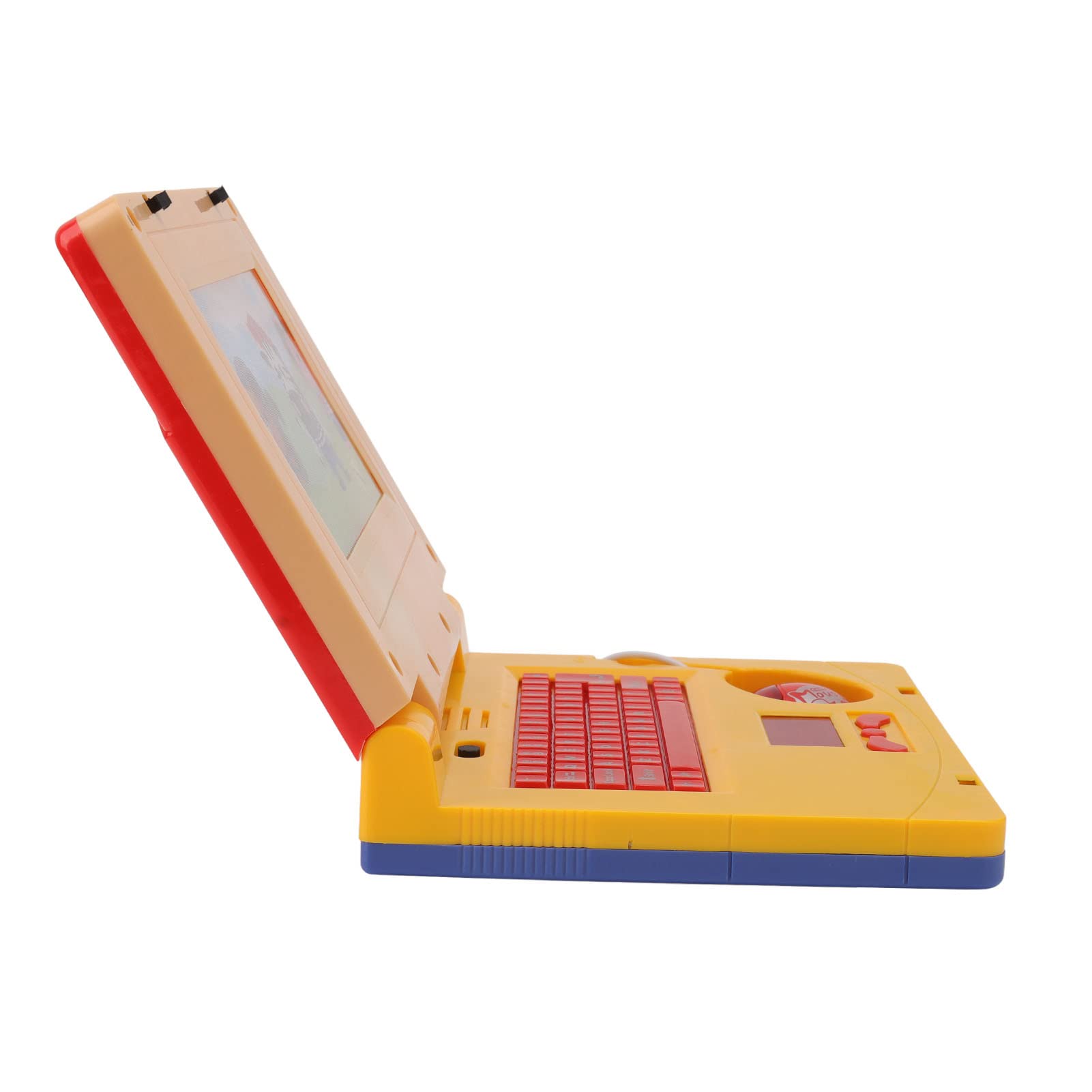 LBEC Kids Learning Laptop - Educational Computer Toy with Retractable Mouse & Music for Preschoolers | Early Learning Toy for Boys & Girls | Perfect for Home Schooling & Interactive Play (Yellow)