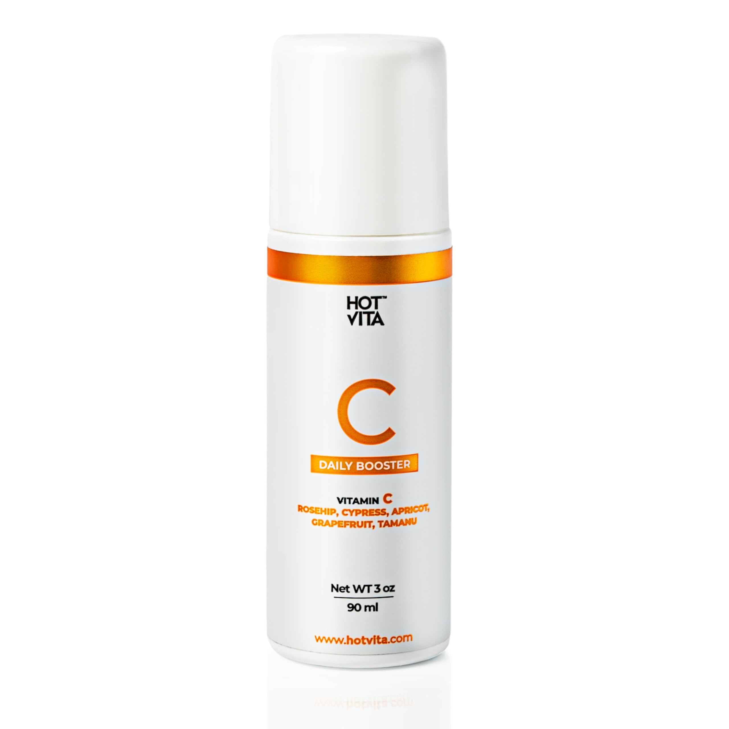 Hot Vita Vitamin C Body Serum – Hydrating & Firming Natural Blend with Rosehip & Cypress Oils – Evens Skin Tone, Reduces Cellulite, Boosts Radiance & Collagen – Perfect for Dry Skin & Anti-Aging Routine