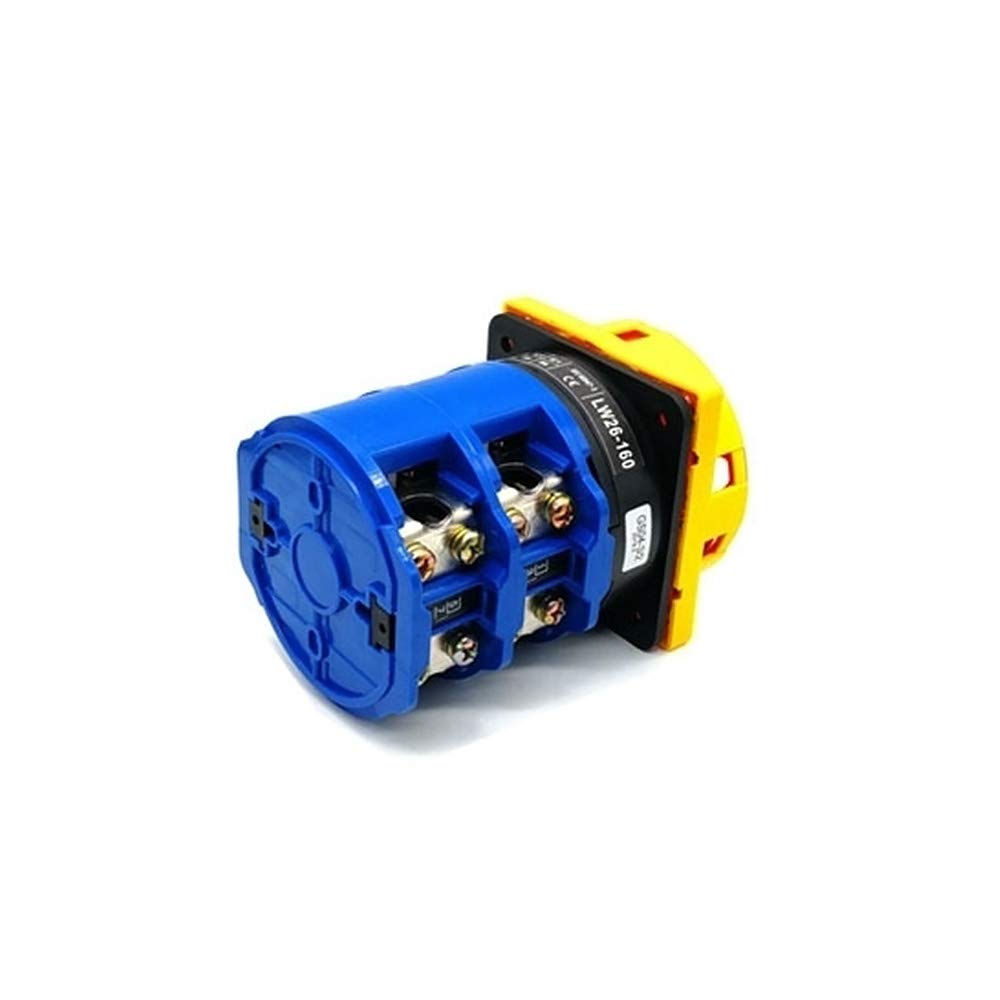 32A 4 Pole 2 Position Rotary Cam Switch - Universal ATO Changeover Switch for Electrical Panels (Safe & Reliable) - Perfect for Industrial Equipment, Motor Control & Power Distribution Systems