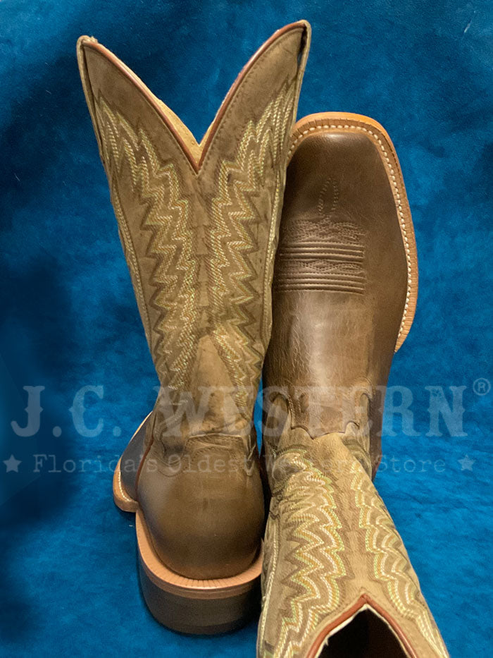 R.Watson WR0001 Men's Western Cowhide & Goat Leather Boots in Mad Brown - Durable Cowboy Boots for Rodeo, Country Dancing & Outdoor Adventures