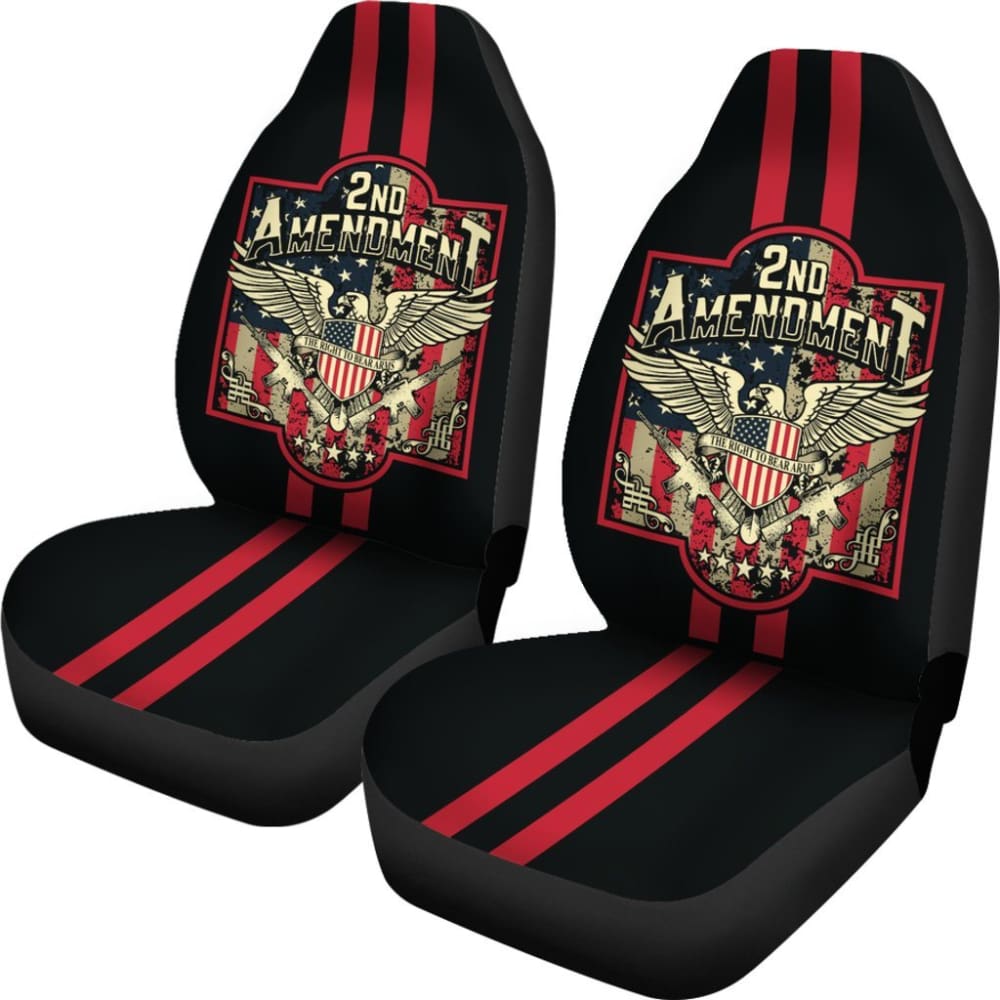 2nd Amendment Right to Bear Arms Car Seat Cover - Patriotic Gun Rights Design for Trucks & SUVs - Perfect for Hunting, Road Trips & Outdoor Adventures