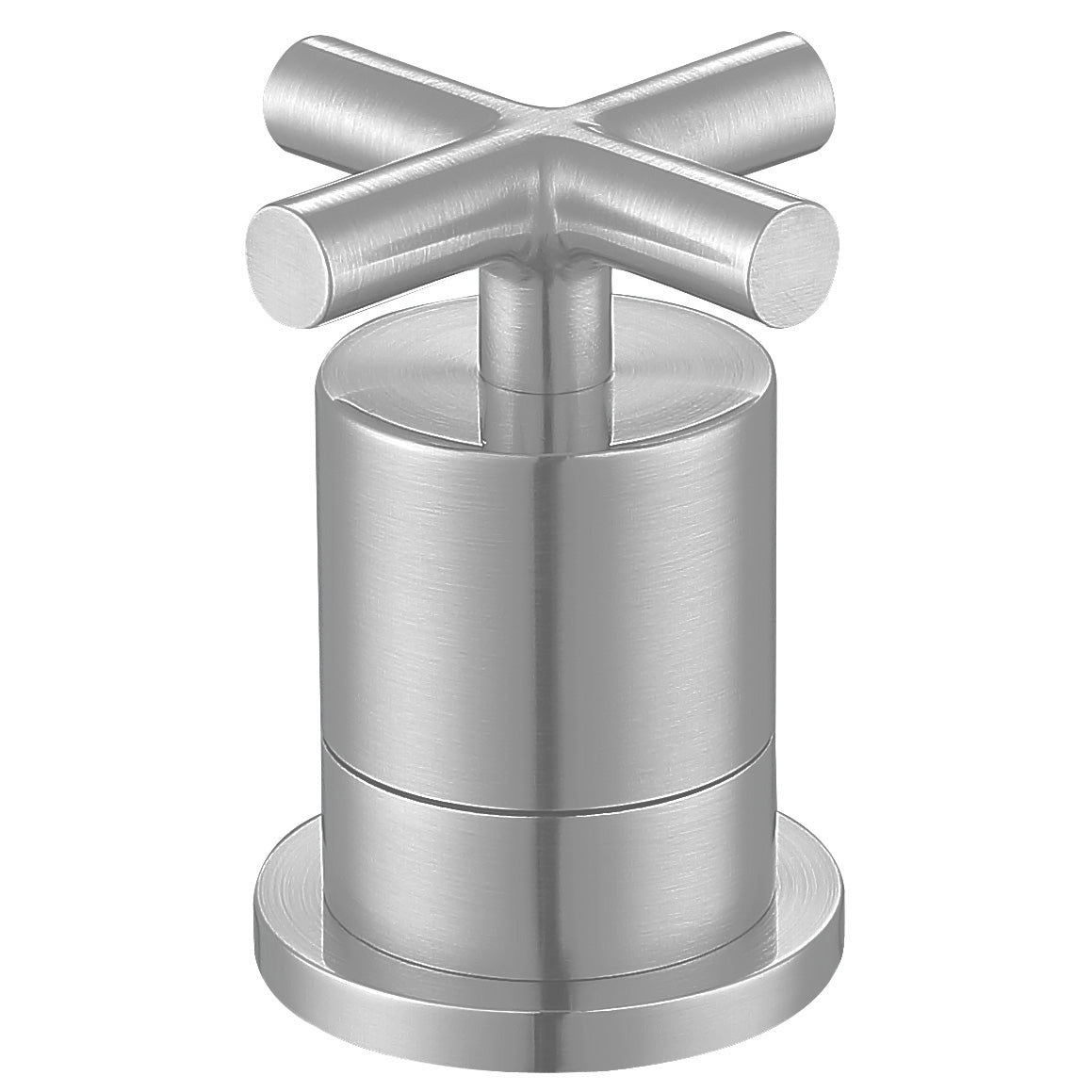 Ancona Ava Series Widespread Bathroom Sink Faucet with Cross Handles in Brushed Nickel Finish - Perfect for Modern Vanities and Powder Rooms