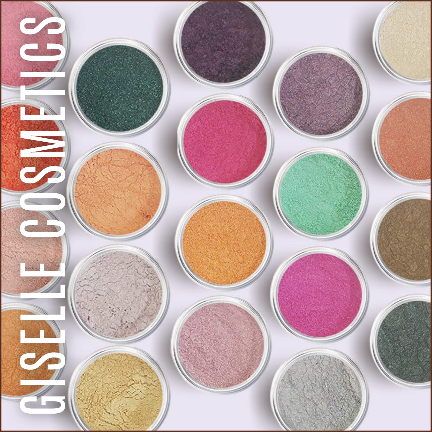 Organic Mineral Loose Powder Eyeshadow - Orange Rose Pastel Shades | Vegan, Cruelty-Free Makeup for Natural & Glam Looks | Perfect for Everyday Wear, Parties & Special Occasions