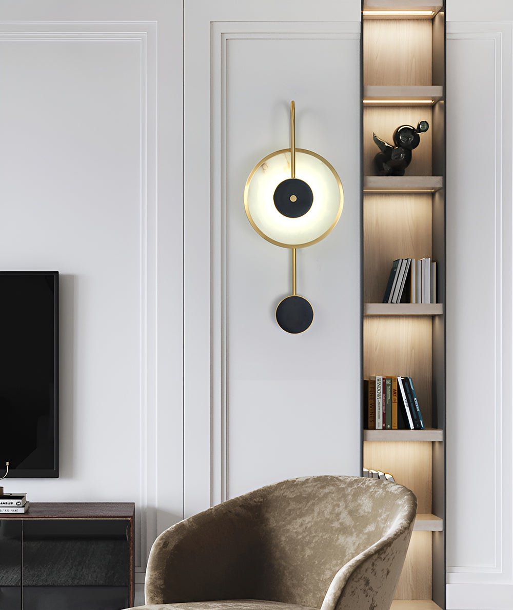 Kandy Alabaster Wall Lamp - Modern Minimalist Sconce Light Fixture for Bedroom, Living Room & Hallway Lighting