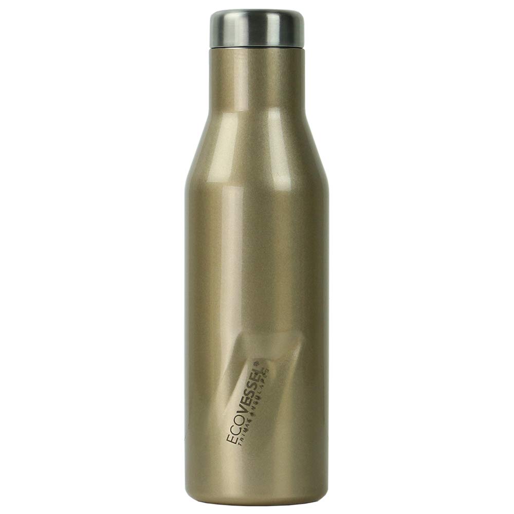 EcoVessel Aspen TriMax Vacuum Insulated Stainless Steel Water Bottle & Wine Tumbler - 16oz & 25oz - Leakproof, BPA-Free for Hiking, Gym, Office & Travel