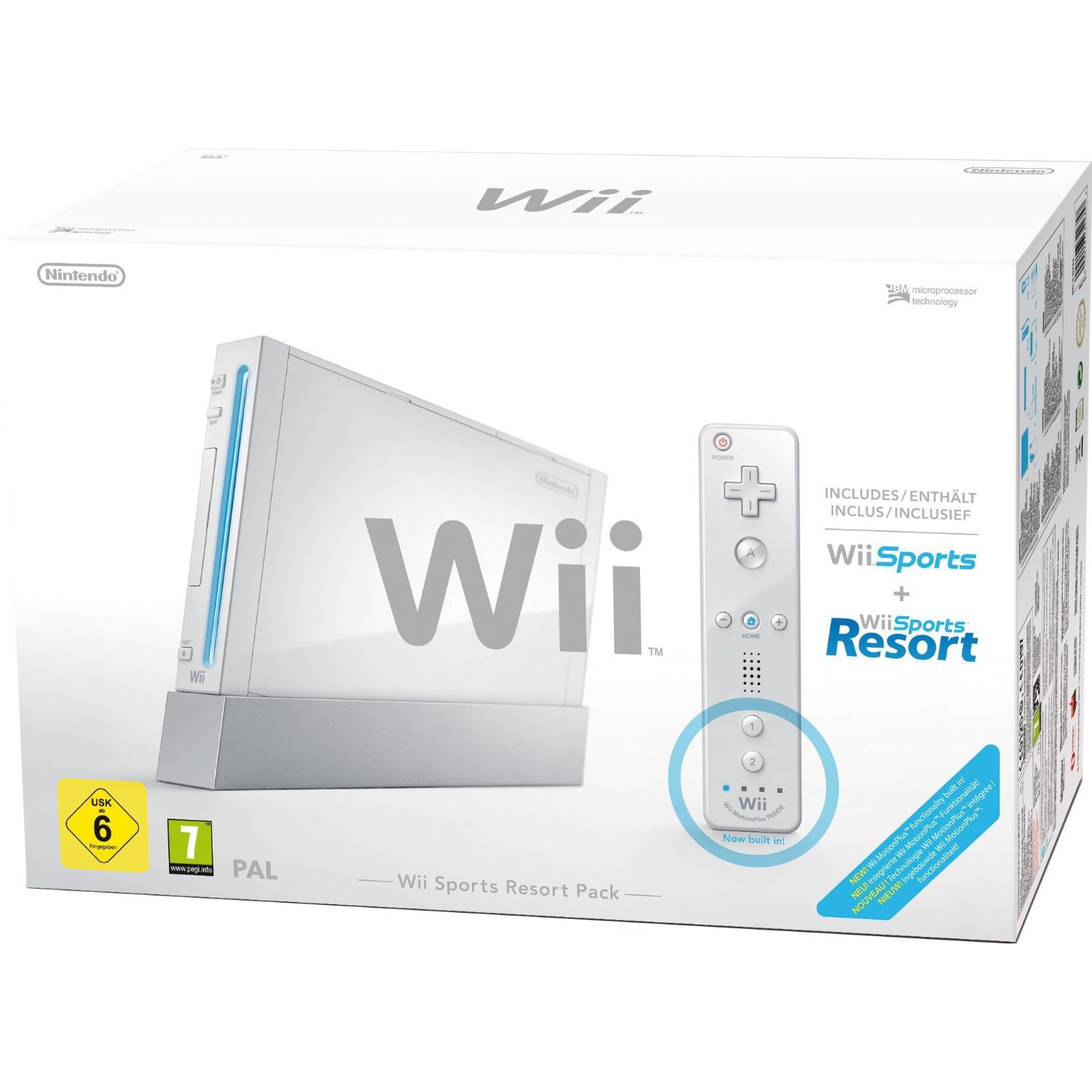 Nintendo Wii Sports Resort Pack - Console Bundle with Wii Sports, Wii Sports Resort & Wii Remote Plus Controller (White) | Perfect for Family Game Nights & Multiplayer Fun