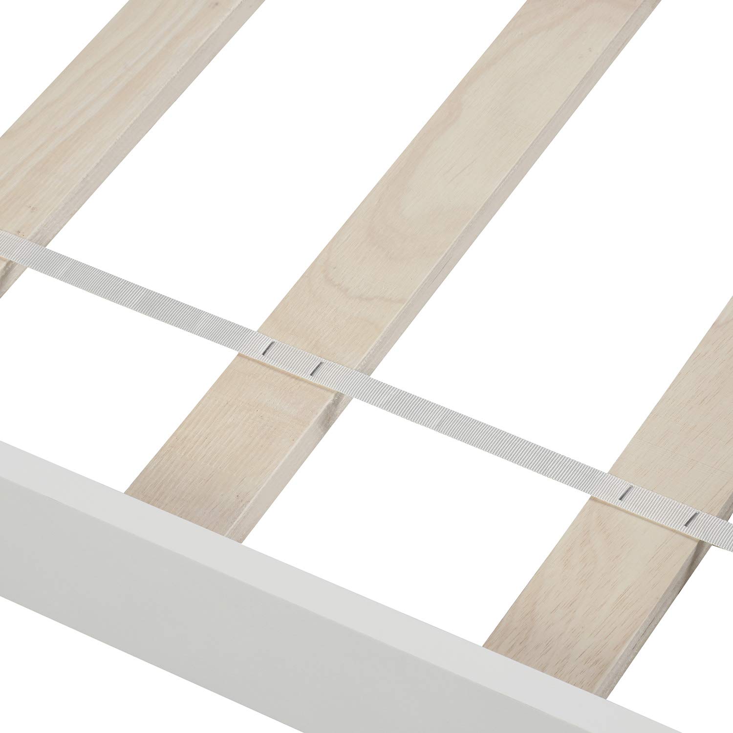 Wooden Twin Bed Frame with Headboard & Footboard - Sturdy Platform Bed for Kids, Teens & Adults | No Box Spring Needed | Easy Assembly | White | Perfect for Bedrooms, Dorms & Guest Rooms