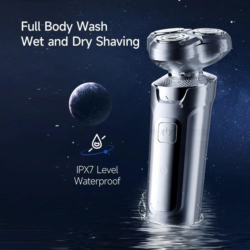 Electric Head Shaver for Bald Men - USB Rechargeable Waterproof Shaving Machine with Magnetic Suction | Smooth Head & Beard Trimmer for Home, Travel & Gym Use