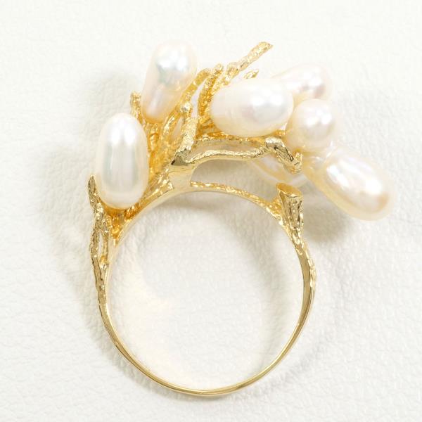 18K Yellow Gold Pearl Ring for Women - Elegant & Timeless Jewelry Gift for Wedding, Anniversary & Special Occasions
