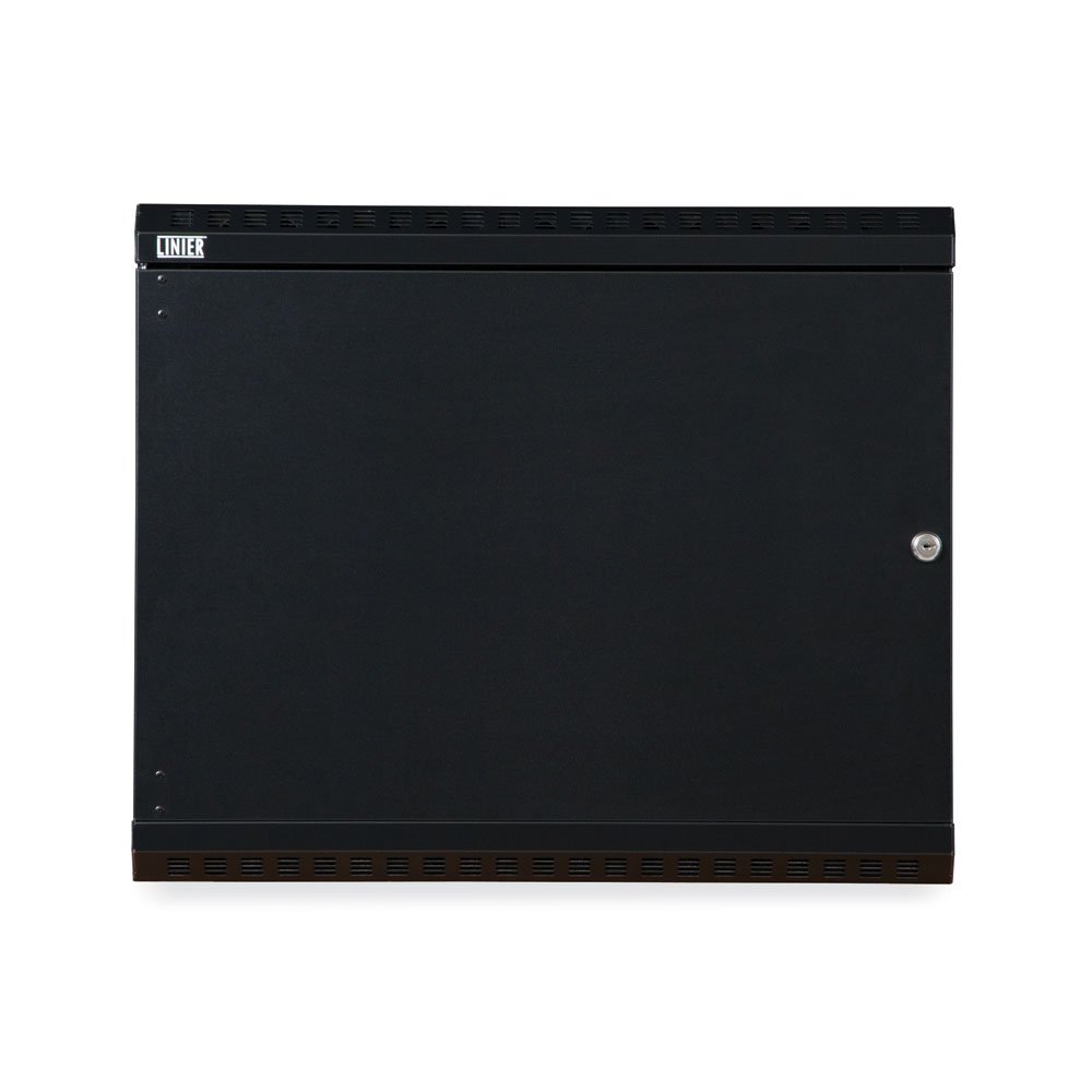 9U Wall Mount Cabinet with Solid Door - Secure Network Storage
