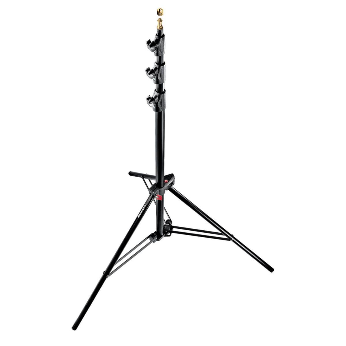 Manfrotto 1004BAC 144-Inch Professional Air Cushioned Aluminum Light Stand with 4 Sections & 3 Risers - Heavy Duty Photography & Video Equipment for Studio, Outdoor Shooting and Lighting Setup