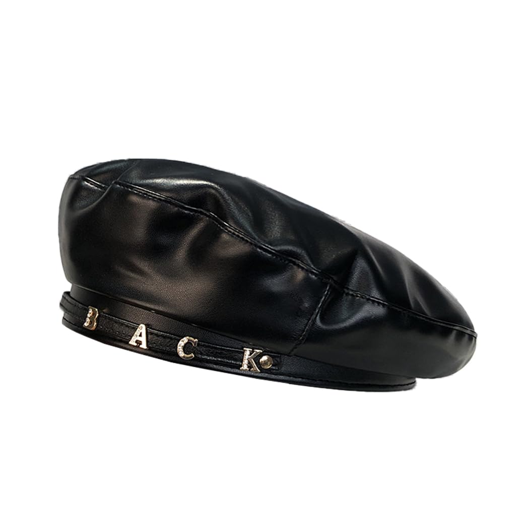 Stylish Soft PU Leather Beret Hat - British Military Inspired Women's Fashion Beret for Casual & Formal Wear | Perfect for Winter, Fall & Vintage Outfits