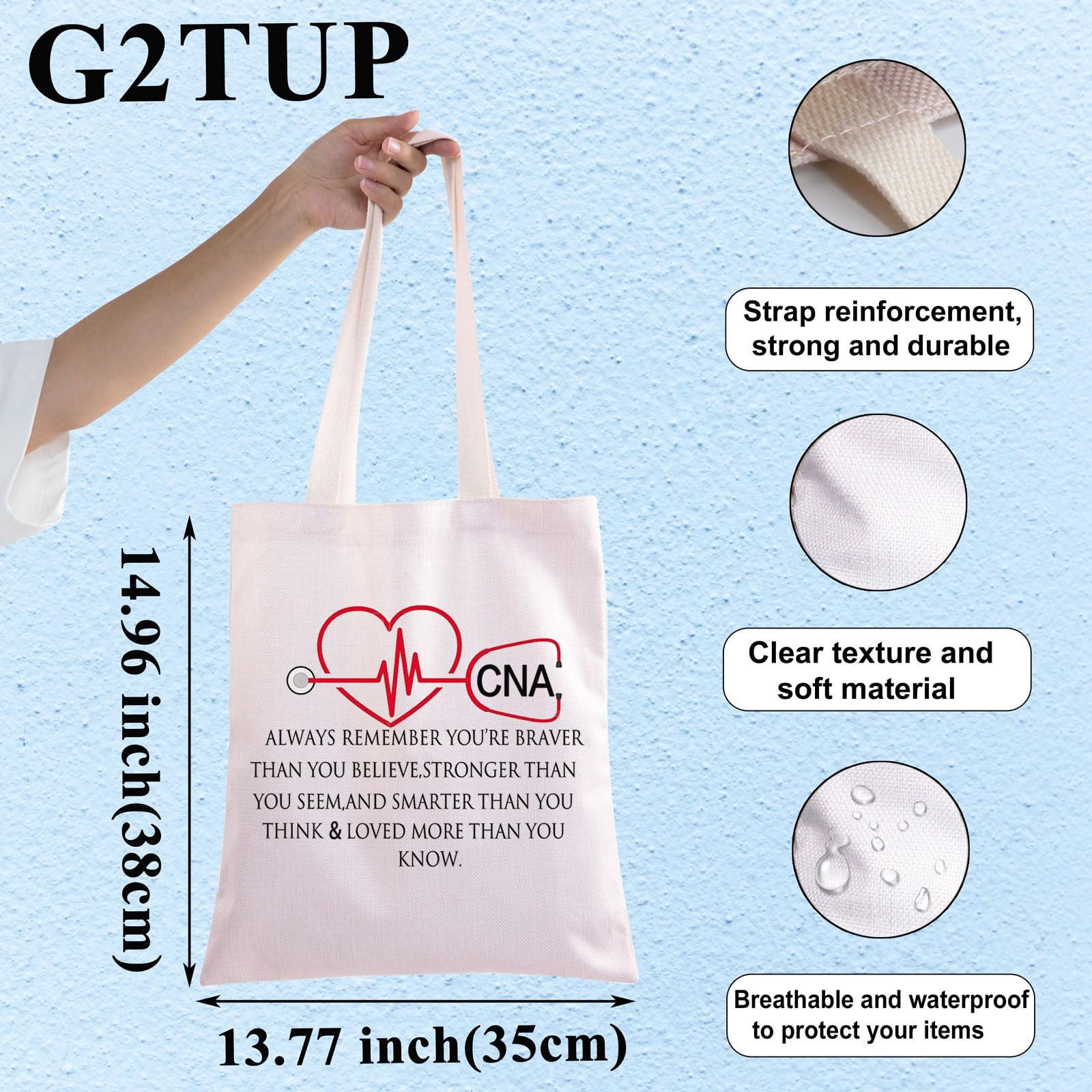 **Premium CNA Gifts for Women - Nurse & Doctor Appreciation Stethoscope Makeup Bag, Zippered Travel Tote Bag for Nursing Students & Professionals - Perfect for Work, School & Travel**