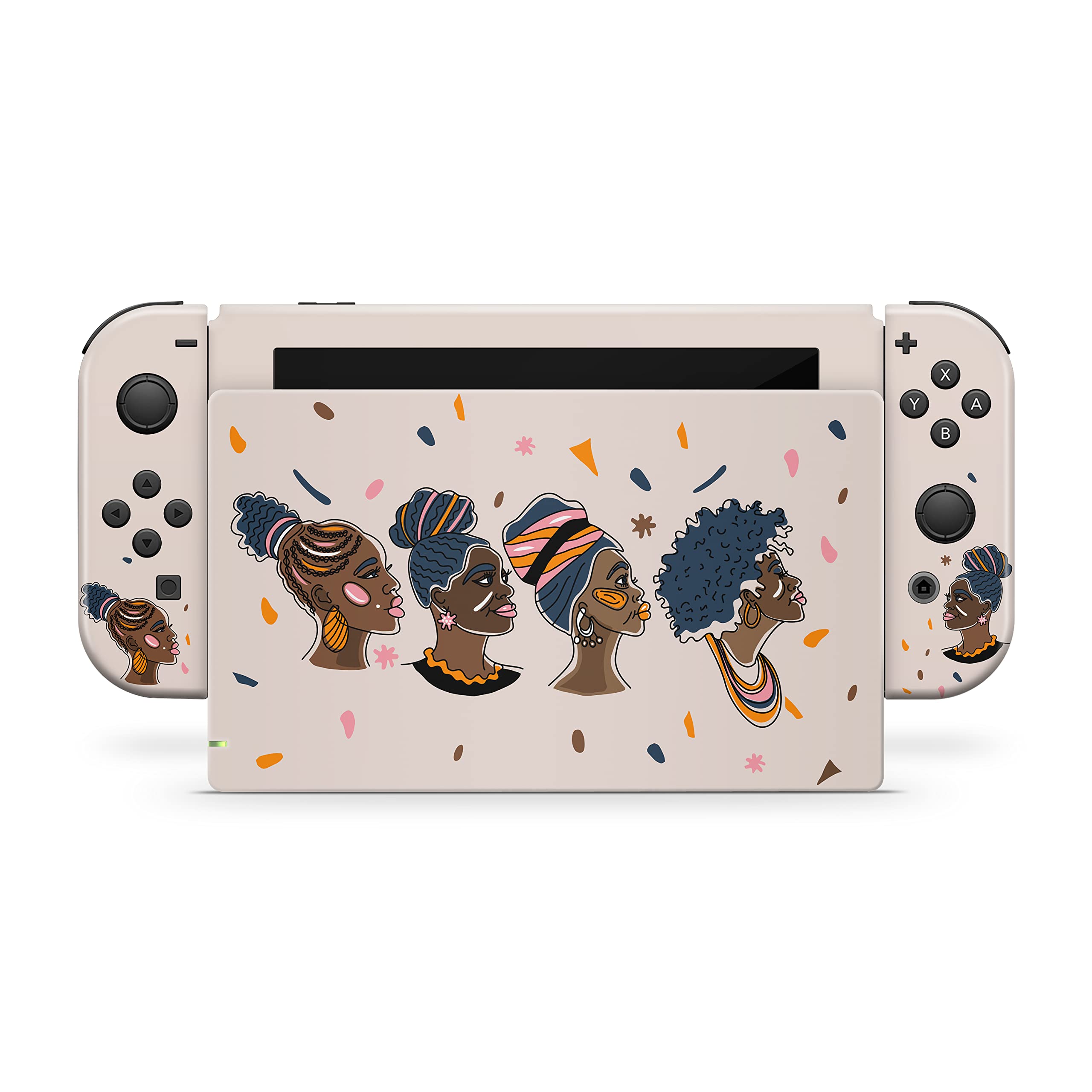 Black Lives Matter Nintendo Switch Skin - Premium 3M Vinyl Full Wrap Decal in Beige | Compatible with All Switch Models | Perfect for Gaming, Travel & Showcasing Social Awareness