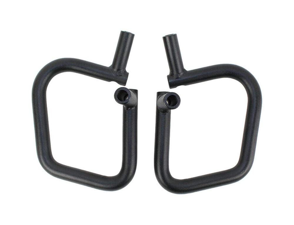 Fishbone Offroad Jeep JK Grab Handles - Front Pair for 2007-2017 Wrangler JK (2 Door & 4 Door Models) - Heavy Duty Steel Construction with Black Textured Powder Coat Finish | Perfect for Off-Roading, Rock Crawling & Trail Adventures