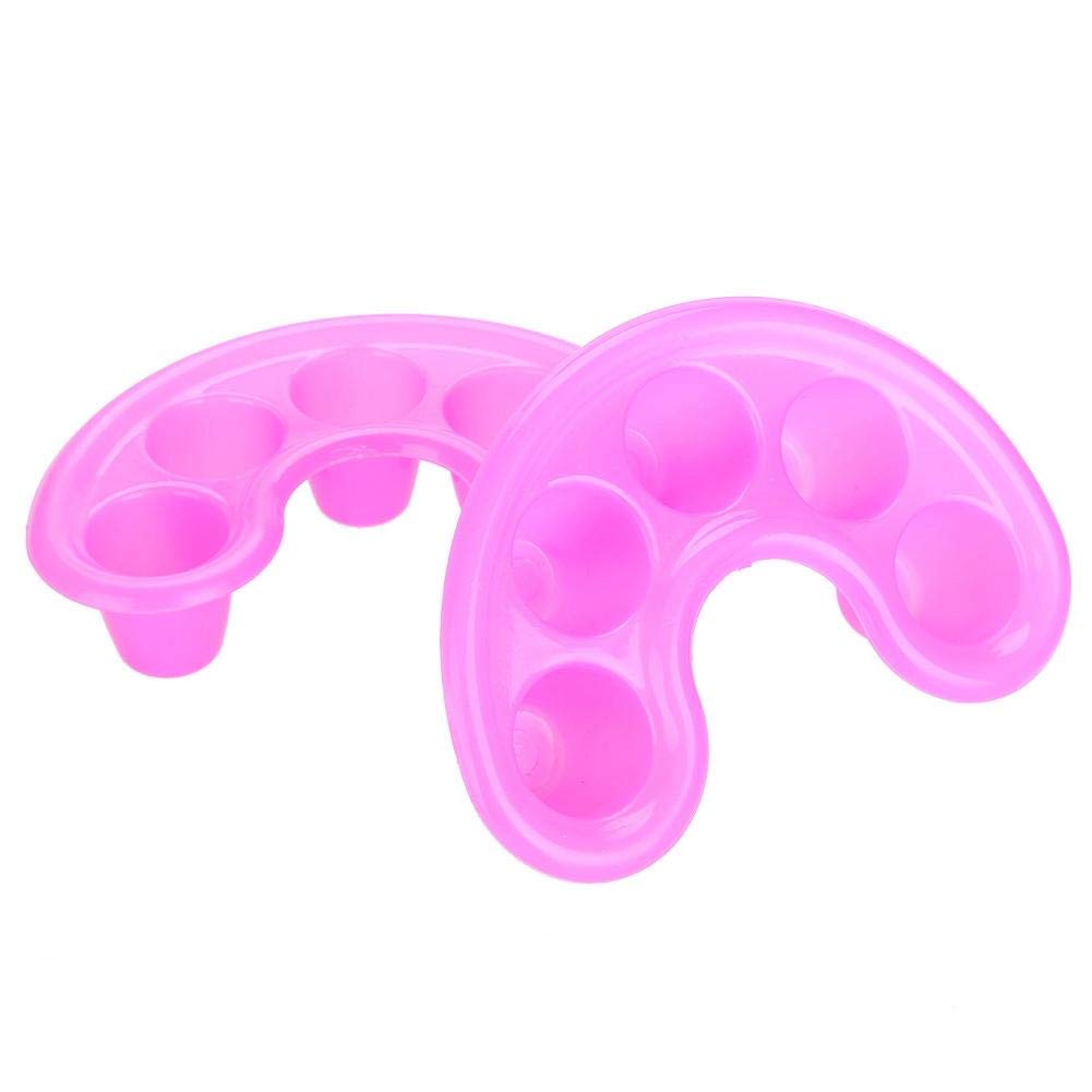 5Pcs Nail Art Soak Bowls - Acrylic & Gel Polish Removal Trays for Manicure Pedicure, Finger Separator Bubble Bath Spa Bowls - Perfect for Salon, Home Nail Care & DIY Spa Treatments