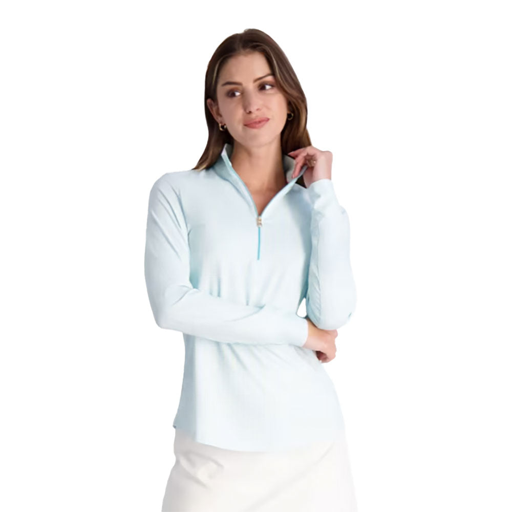 Fairway & Greene Elsie Zip Mock Women's Golf Pullover - Stylish & Comfortable for Golfing, Casual Wear & Outdoor Activities