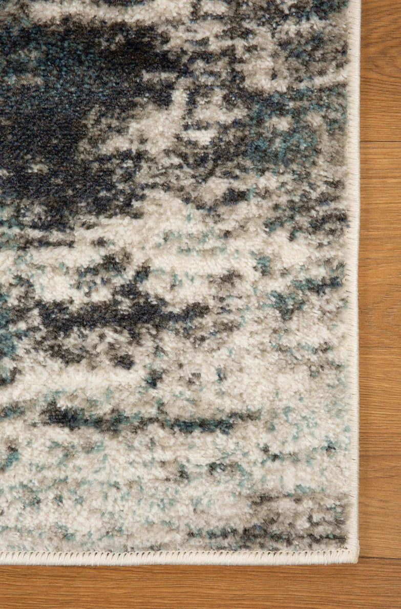 Kahuna Abstract Striped Non-Slip Indoor Area Rug - Soft Living Room Carpet for Bedroom, Nursery & Home Decor