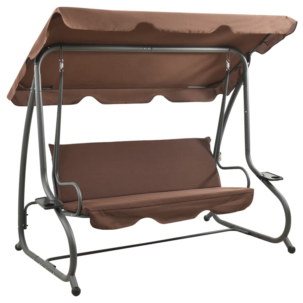 Comfortable Outdoor Porch Swing Chair with Canopy - Perfect for Garden, Patio, Poolside, Balcony & Backyard Relaxation - Fast Shipping | Ideal for Reading, Lounging & Enjoying Coffee Outdoors