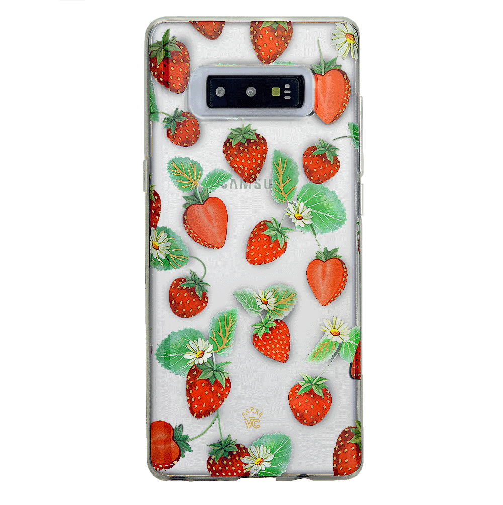 Samsung Galaxy Phone Case with Strawberry Fields Design - Trendy Protective Cover for Everyday Use & Gifting