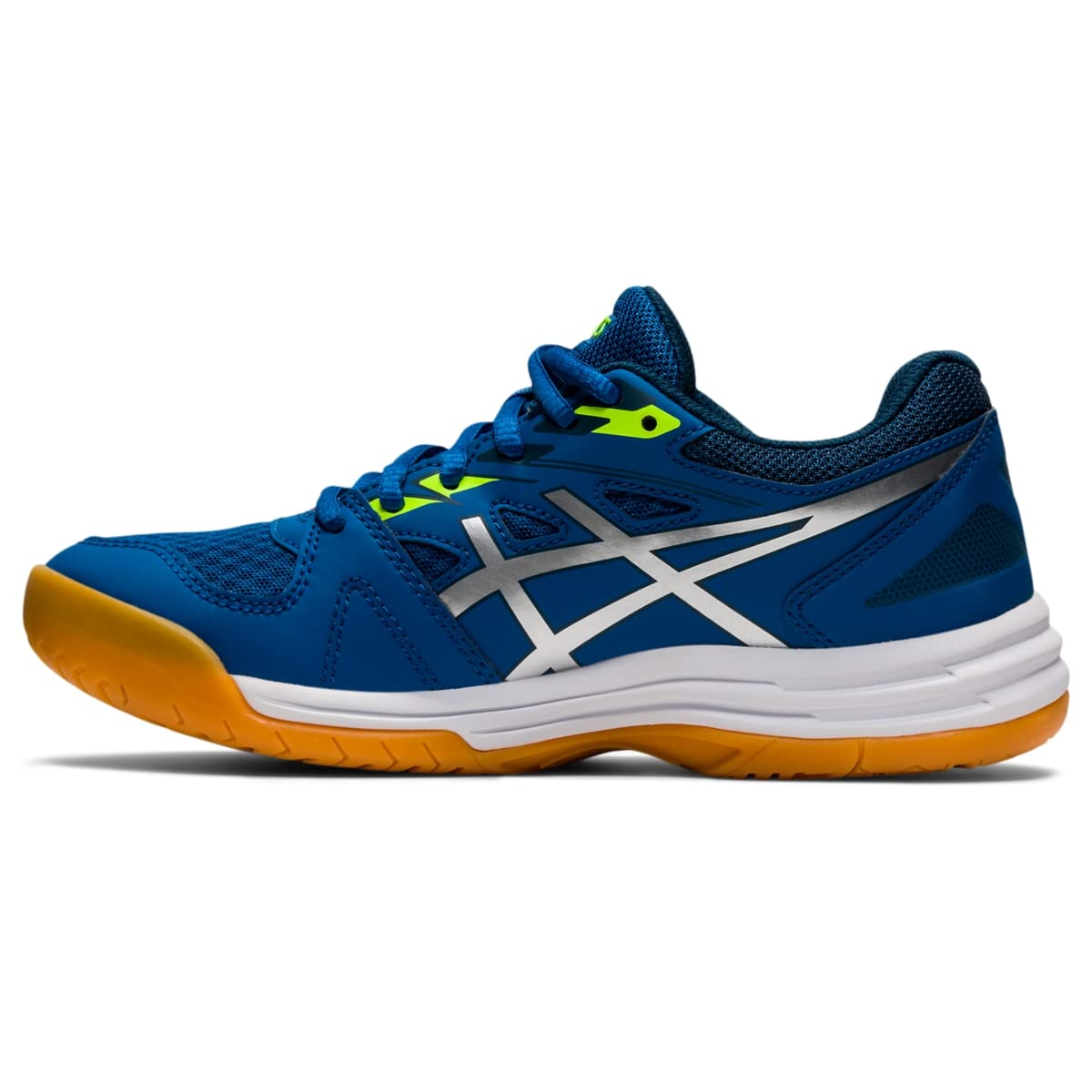 ASICS Kid's Upcourt 4 Grade School Volleyball Shoes - Lightweight & Non-Slip for Indoor Sports, Gym Class & Court Play