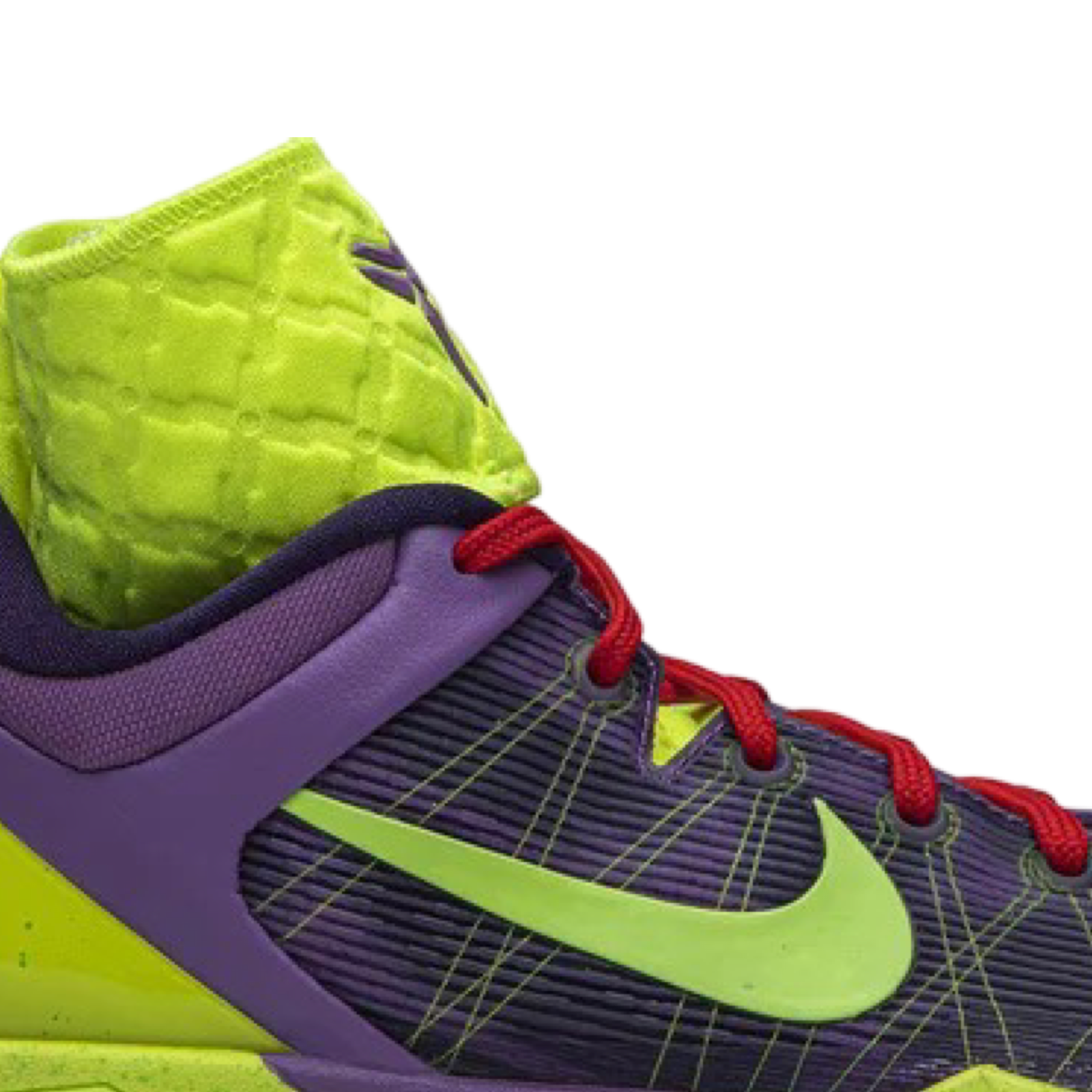 Nike Kobe 7 Supreme Basketball Shoes - Xmas Violet Pop Volt Ink Action Red - High-Performance Court Sneakers for Men's Basketball Games & Streetwear Fashion
