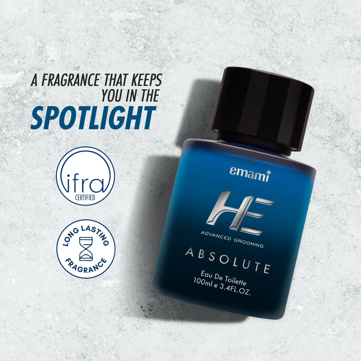 HEE Advanced Grooming Absolute EDT Perfume for Men - Spicy Woody Scent, Long Lasting Eau De Toilette Spray | Luxury Cologne & Fragrance Gift Set | Perfect for Date Night, Office & Special Occasions
