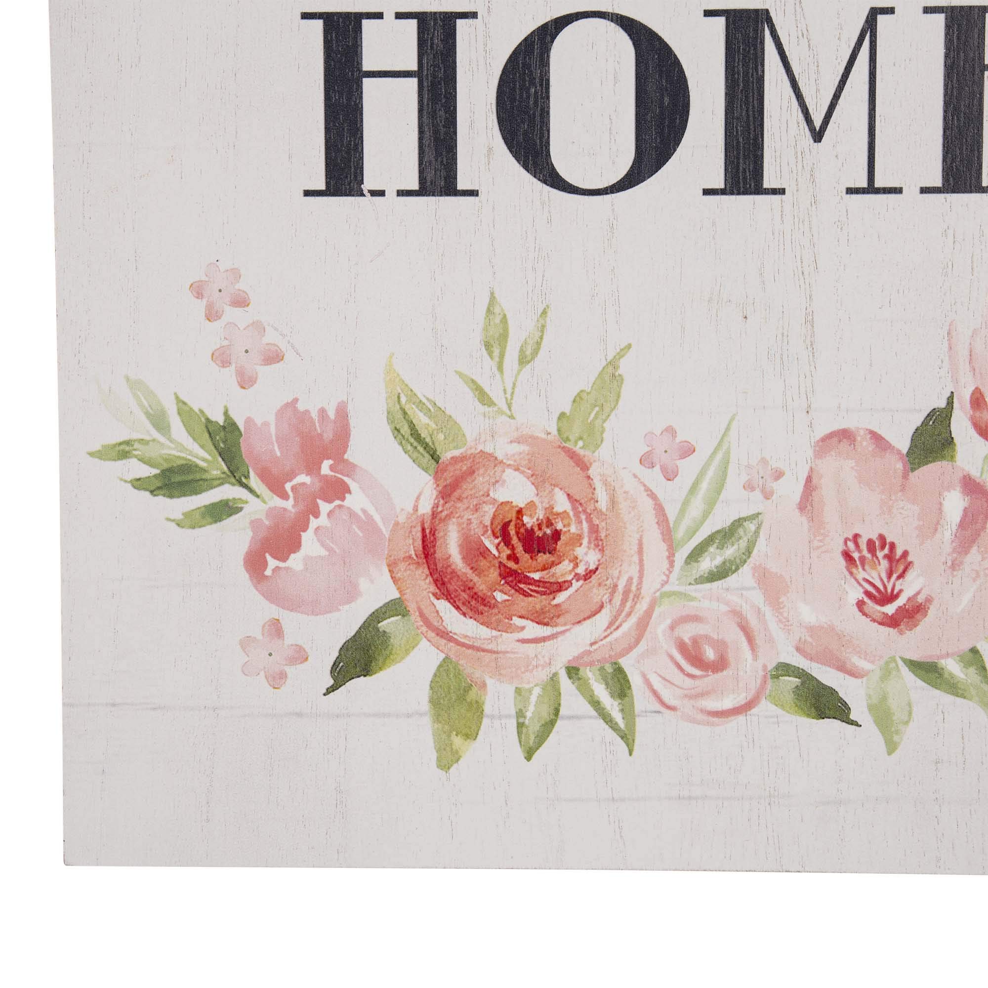Glitzhome Hand-Painted 'Home Sweet Home' Wooden Wall Sign with Arch Window Frame - Rustic Farmhouse Decor for Living Room, Bedroom & Entryway