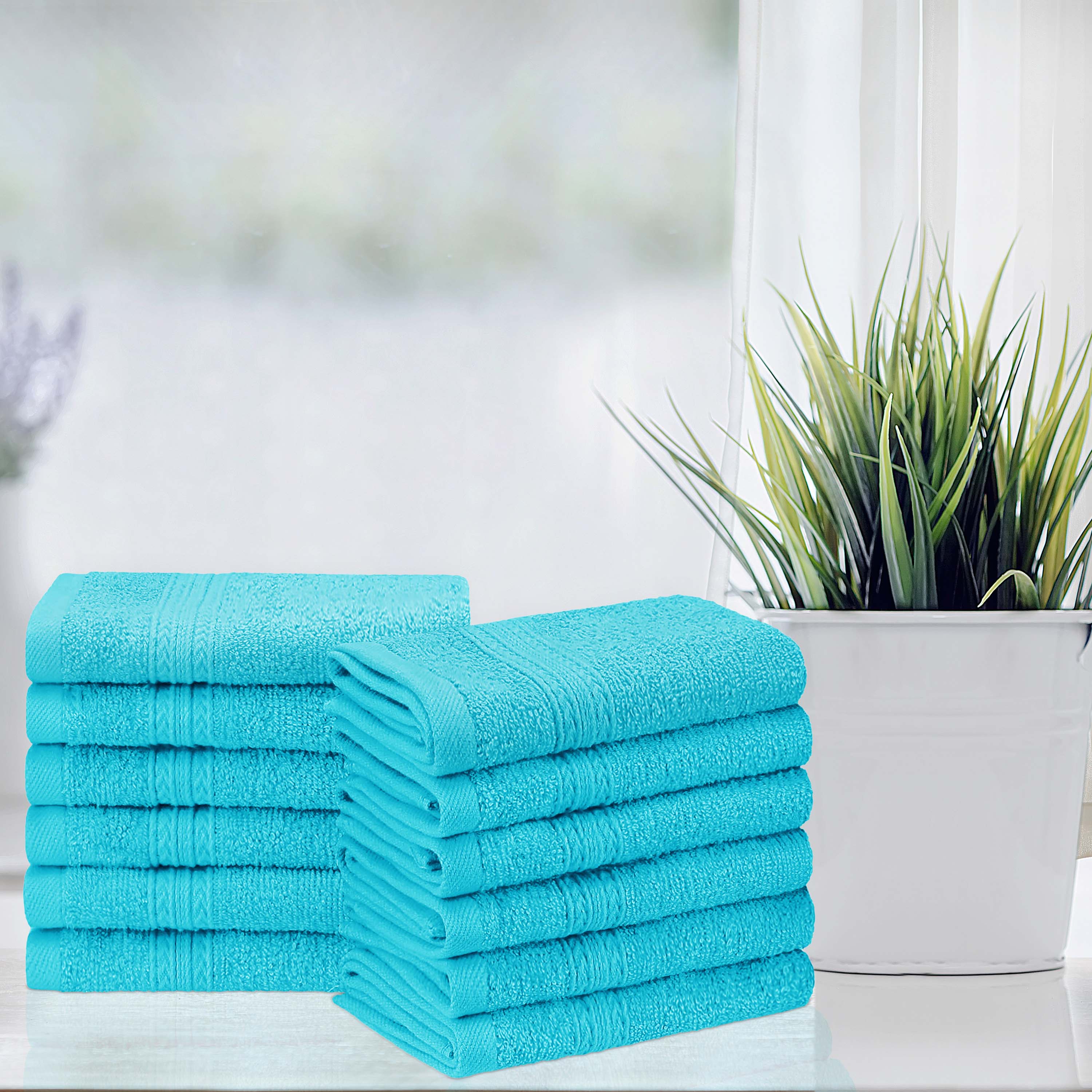 12-Piece Organic Cotton Face Towel Set | Soft, Eco-Friendly & Hypoallergenic | Perfect for Spa, Gym, Travel & Daily Skincare Routine