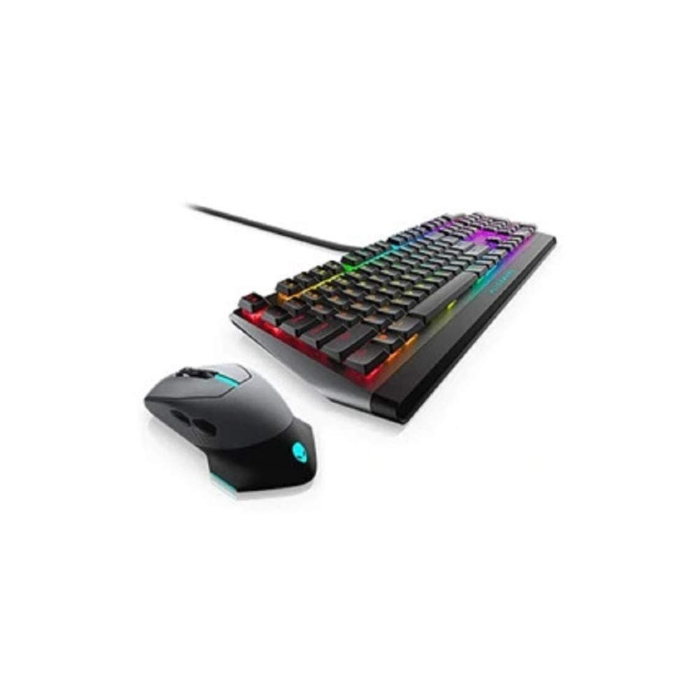 Alienware AW510K Low Profile RGB Mechanical Gaming Keyboard & AW610M Wireless Gaming Mouse Combo - Perfect for PC Gaming, Streaming, and Esports