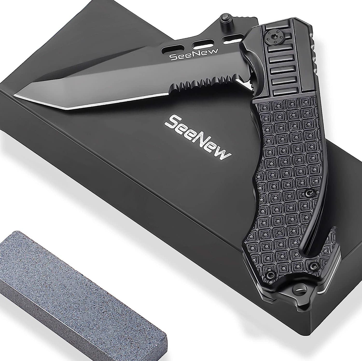 Best Folding Pocket Knife for Outdoor Survival - Stainless Steel Blade & Aluminum Handle | Compact One-Hand Operation | Ideal for Work, Hiking, Camping, Bushcraft & Everyday Carry (EDC)