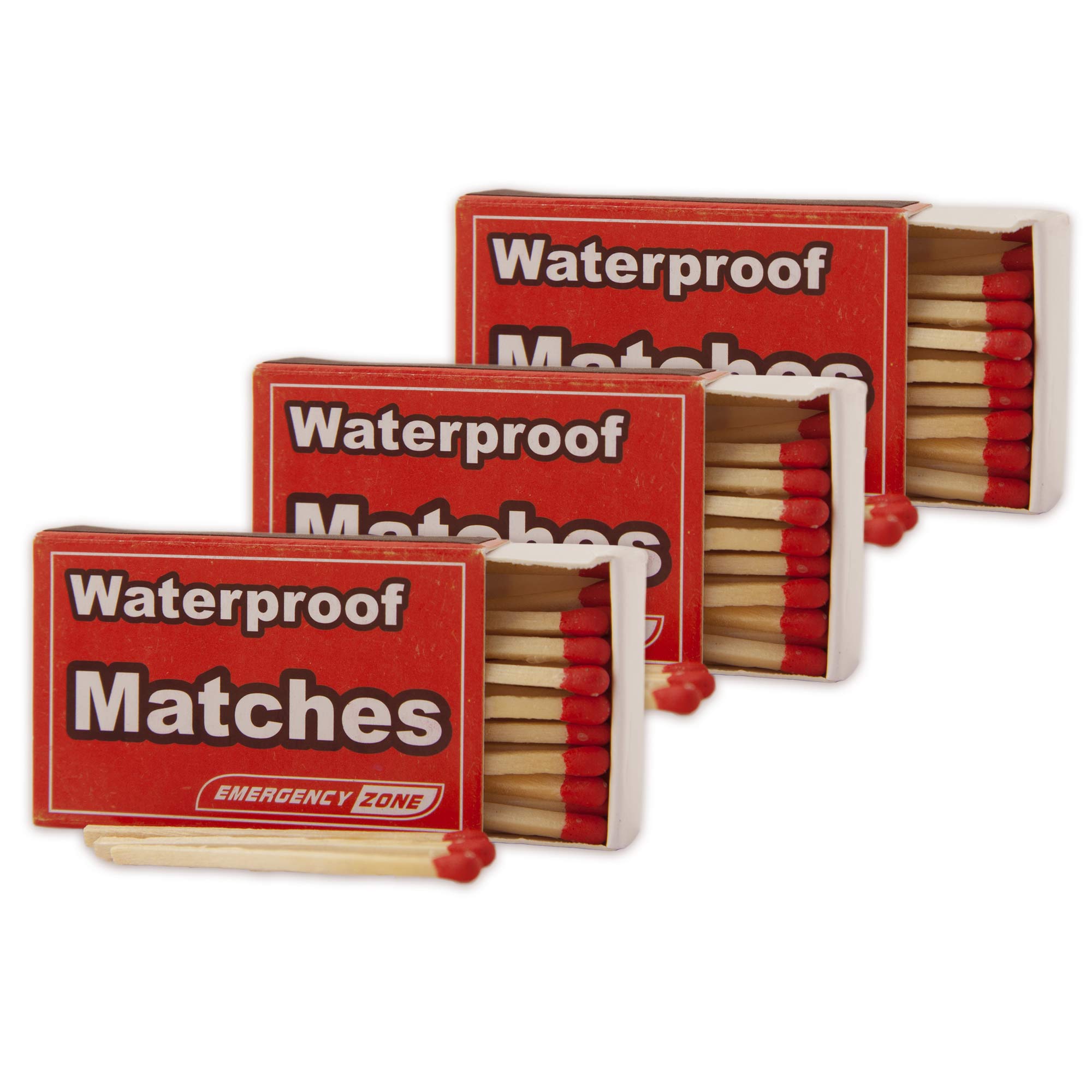 Waterproof & Stormproof Matches - All-Weather Survival Matches for Camping, Hiking, Emergency Kits & Outdoor Adventures