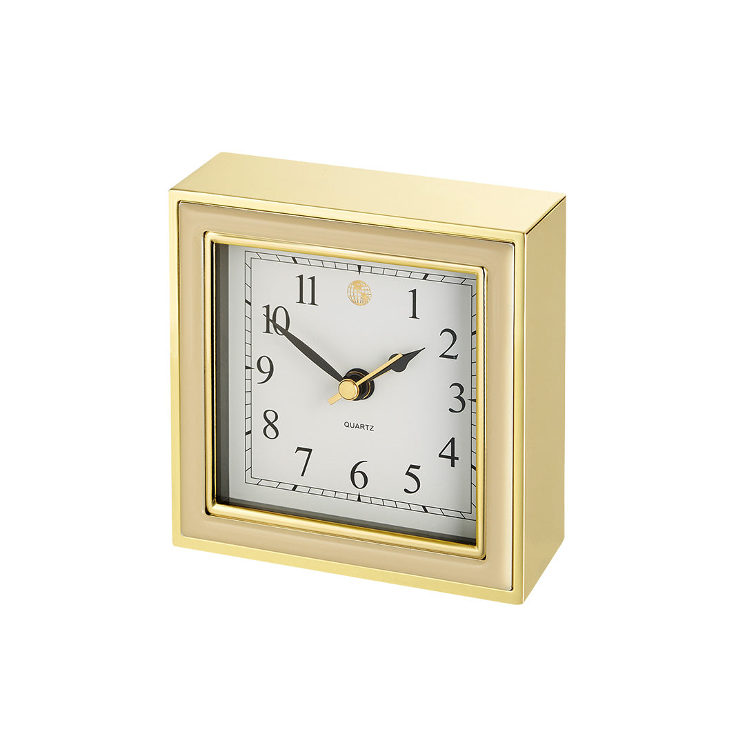 Antique Ivory Enamel Wall Clock - Vintage Home Decor for Living Room, Bedroom & Office - Classic Elegant Timepiece for Home & Gift Giving