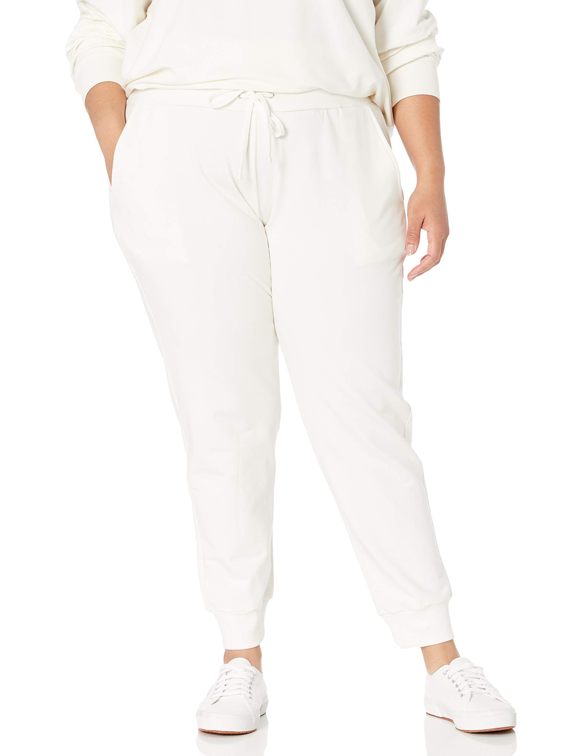 The Drop Women's Grace Supersoft Stretch Rib-Cuff Jogger Pants - Comfortable Lounge & Workout Pants for Yoga, Running & Casual Wear