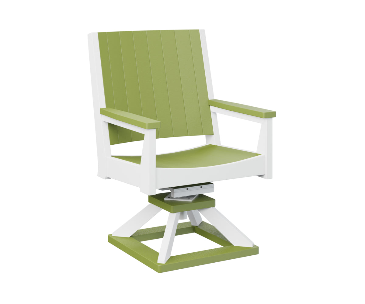 Berlin Gardens Mayhew Swivel Rocker Dining Chair - Comfortable Patio & Outdoor Seating for Restaurants, Gardens, and Decks