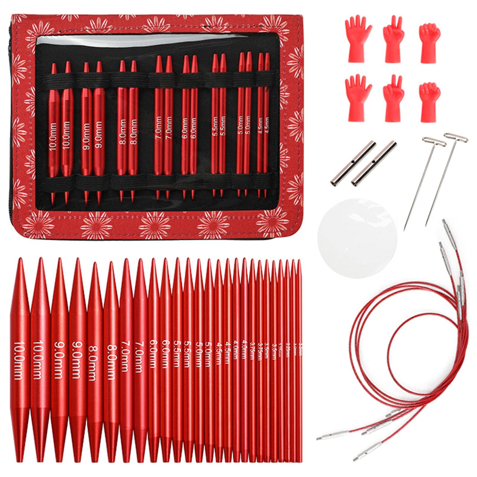 Vaveren 13-Piece Tunisian Crochet Hook Set - Aluminum Alloy Afghan Crochet Kit with Storage Case | Perfect for Beginners & Advanced Crocheters | Make Blankets, Scarves & Home Decor