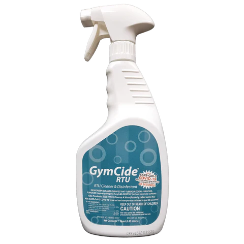 GymCide Ready-to-Use Spray Disinfectant & Cleaner - Kills 99.9% Germs - Gym Equipment & Home Surface Sanitizer - Ideal for Fitness Centers, Yoga Mats & Sports Gear