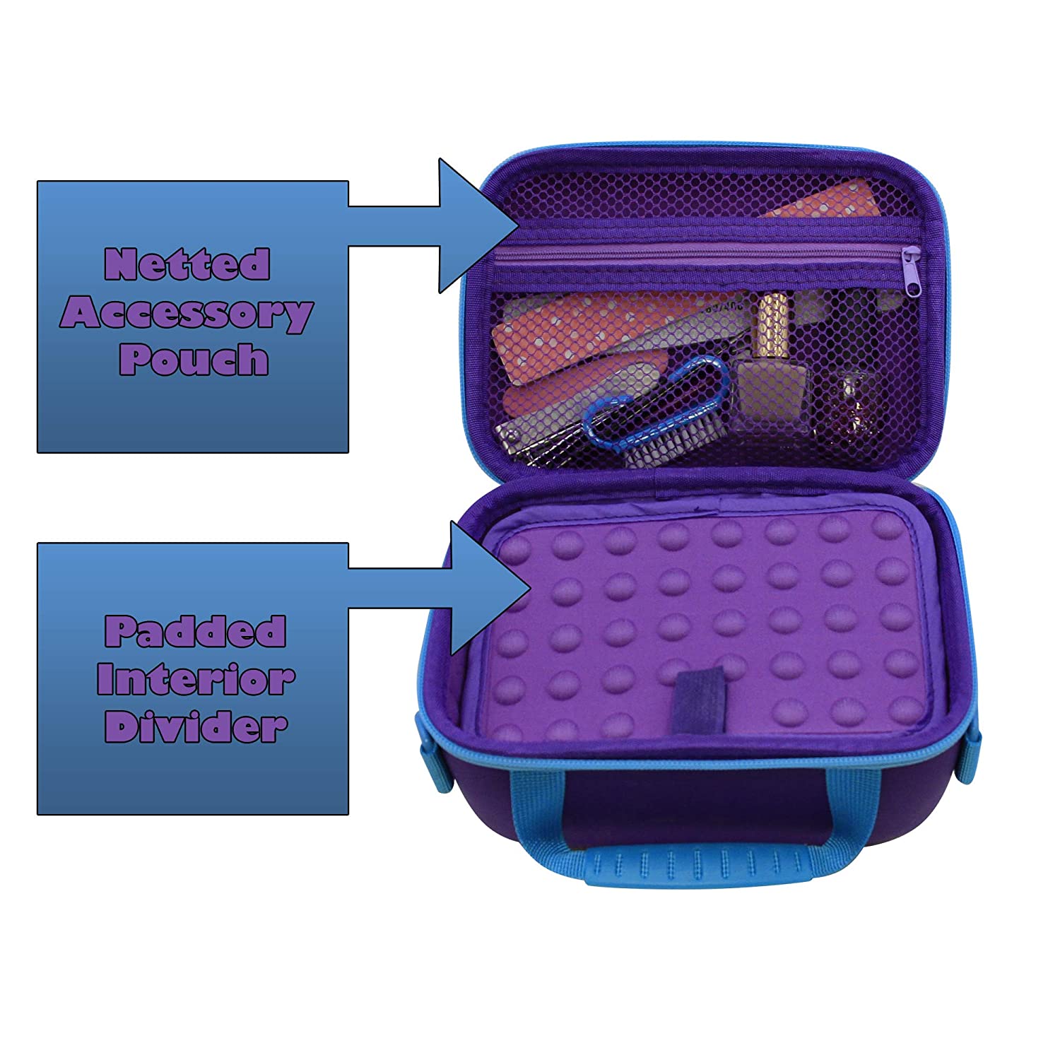 CASEMATIX Portable EFile Nail Drill Machine Travel Case - Professional Hard Shell Carrying Bag with Adjustable Strap for Rechargeable Nail Drills | Perfect for Salon Professionals & At-Home Manicures