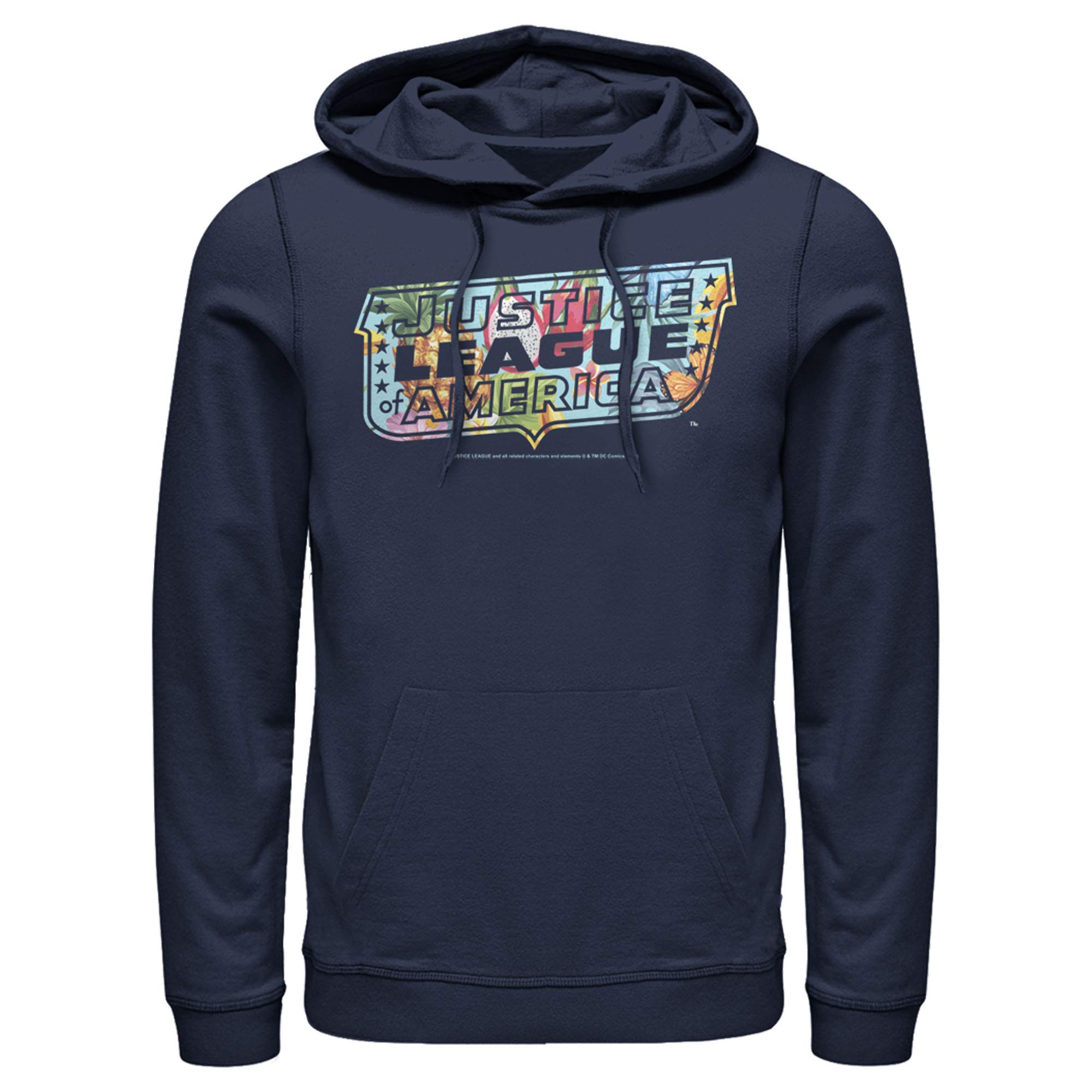 Justice League Dragon Fruit Logo Pullover Hoodie for Men - Soft & Comfortable Sweatshirt - Perfect for Casual Wear, Gym, and Superhero Fans