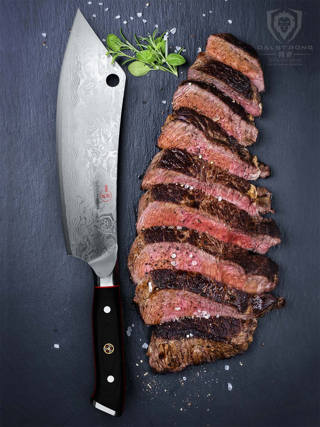 Dalstrong Shogun Series ELITE 8-Inch Hybrid Cleaver & Chef's Knife - Crixus | Professional Kitchen Knife for Chopping, Slicing & Precision Cutting | Perfect for Home Chefs & Professional Kitchens