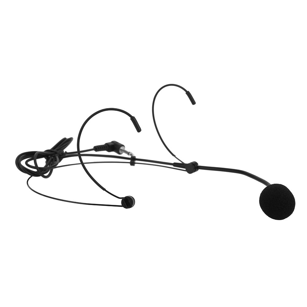 an-do-er Uni-Directional Headset Microphone with Flexible Boom - Wired Ear-Hook Mic for Voice Amplifiers & Loudspeakers - Perfect for Public Speaking, Teaching, Tour Guides & Presentations