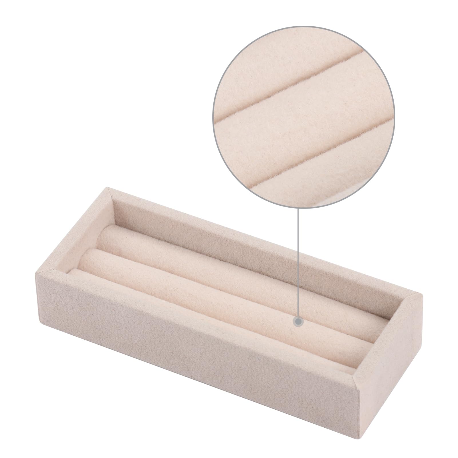 Valyria 2-Slot Velvet Ring Organizer & Earring Trays - Jewelry Box & Drawer Storage