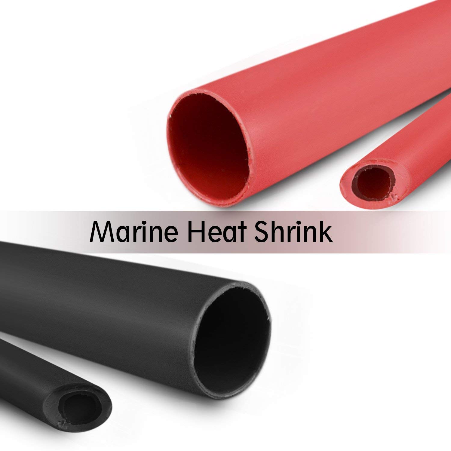 3/8 Inch Heat Shrink Tubing 3:1 Ratio Adhesive Lined - Black 4 Feet - Waterproof Electrical Wire Insulation for Automotive, Marine & DIY Projects