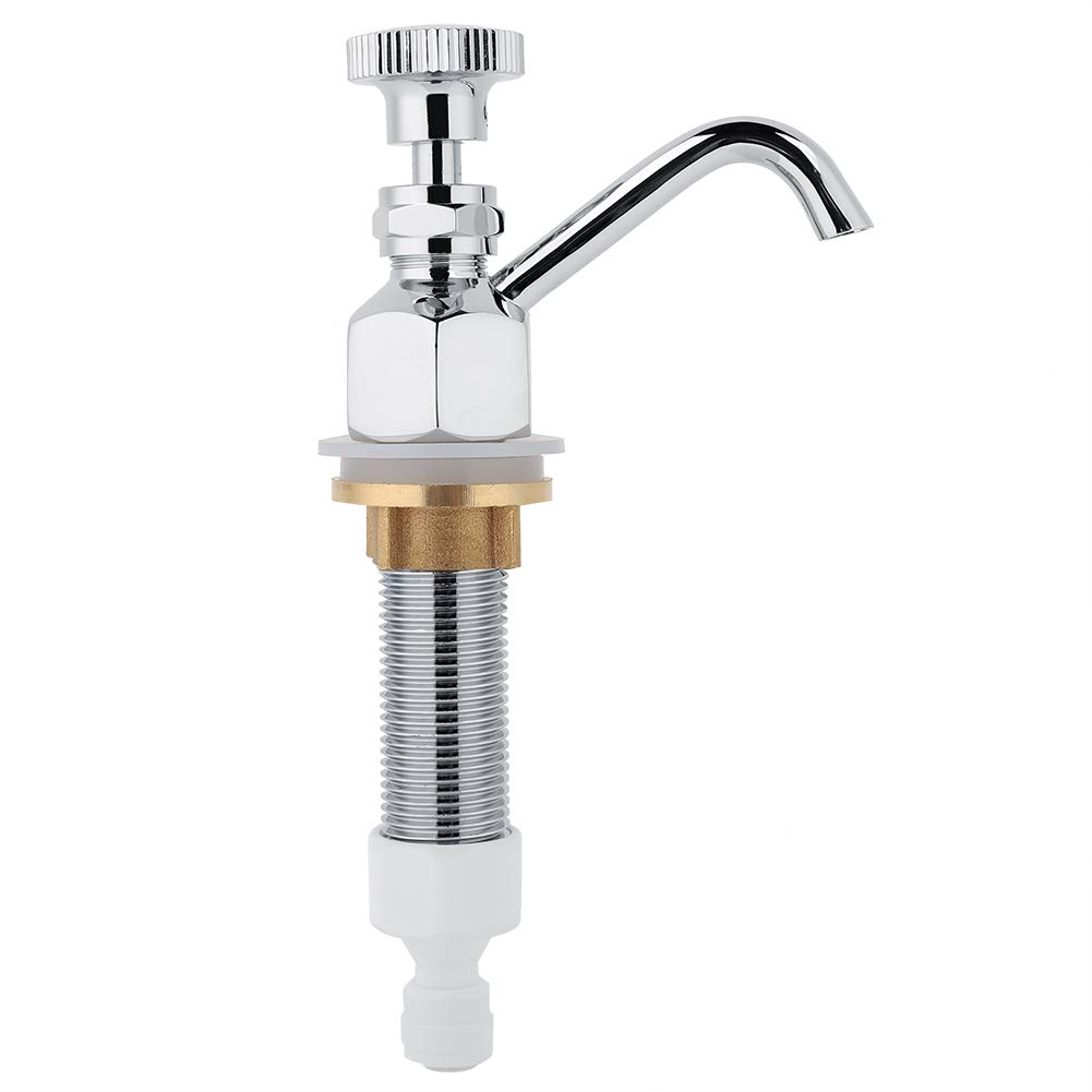 **Stainless Steel & Brass Dipper Well Faucet Sink for Coffee Shops – Heavy-Duty Commercial Faucet for Washing Coffee Spoons, Ice Cream Spoons & Utensils – Perfect for Baristas & Cafés**